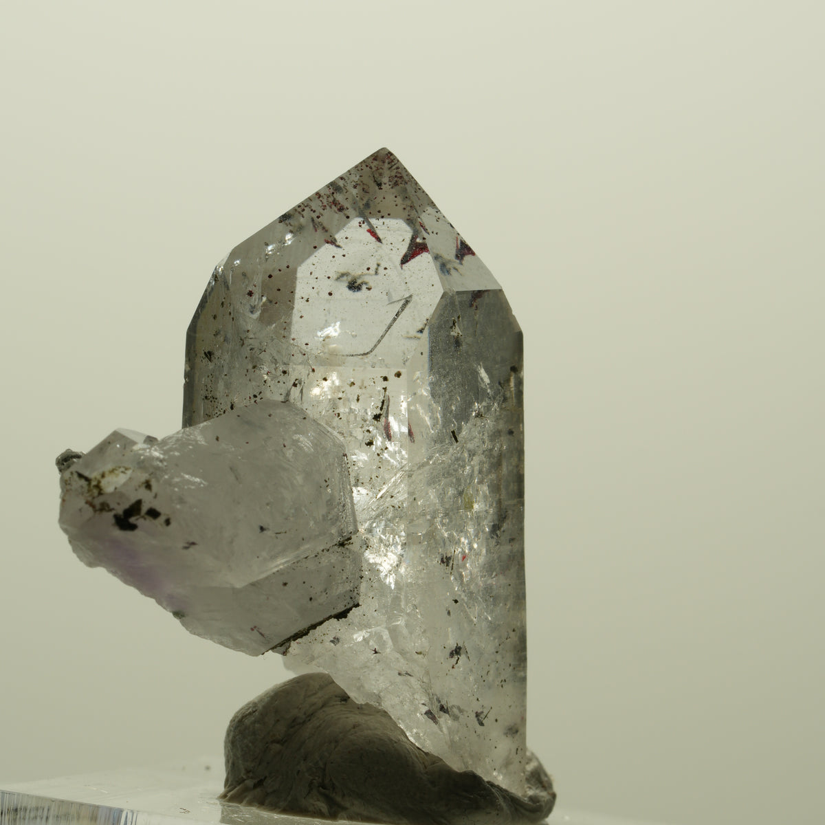 Enhydro Harlekin Skelett Phantom Amethyst, Epidot, 1x Blase Streep Mine Namibia 37*32*16mm #15209