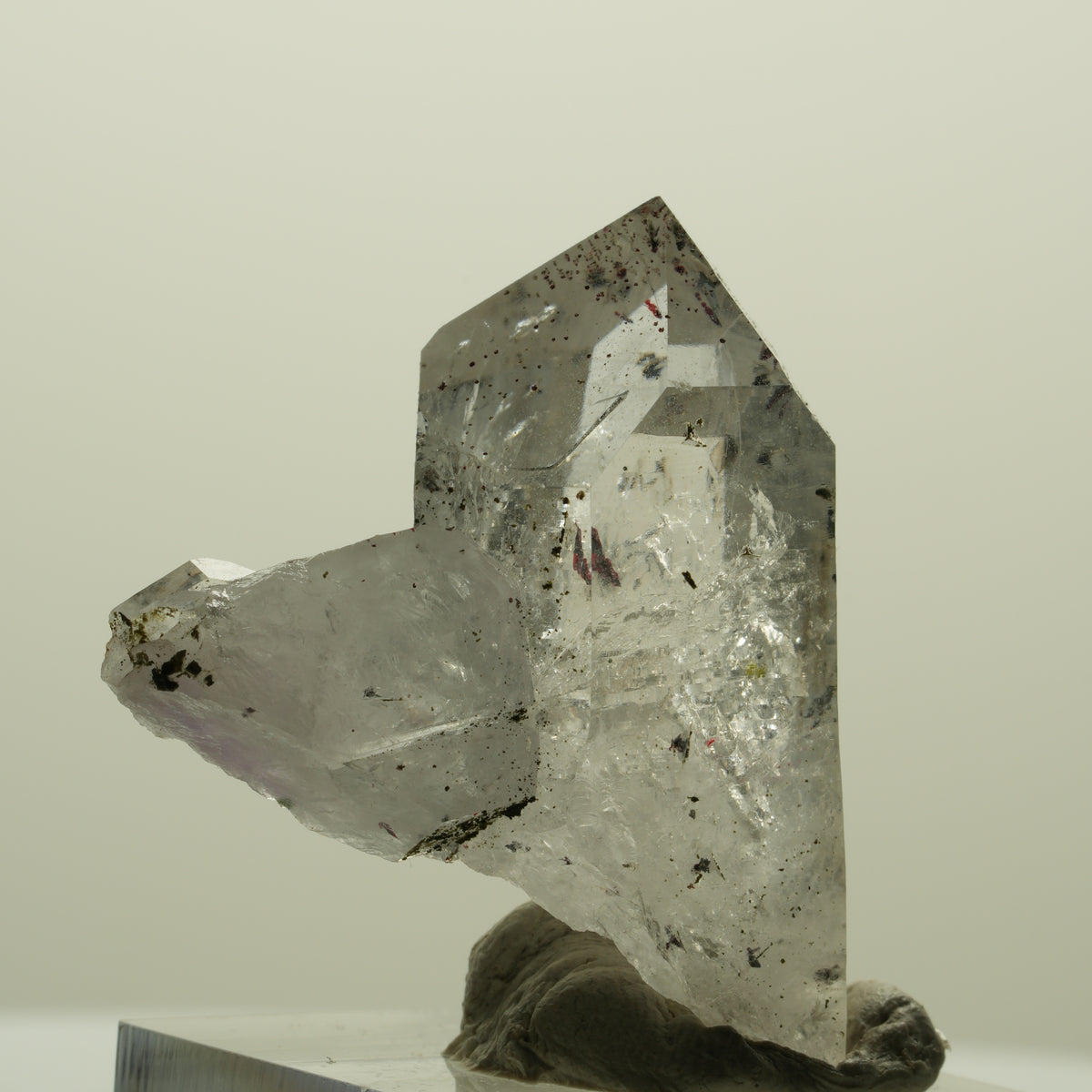 Enhydro Harlekin Skelett Phantom Amethyst, Epidot, 1x Blase Streep Mine Namibia 37*32*16mm #15209