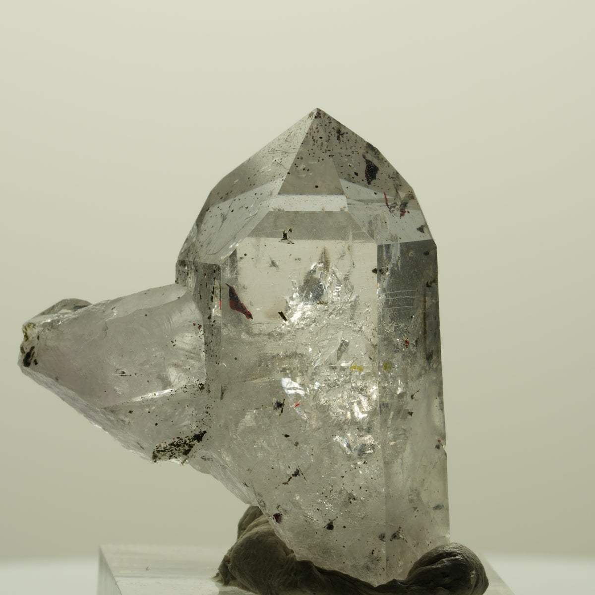Enhydro Harlekin Skelett Phantom Amethyst, Epidot, 1x Blase Streep Mine Namibia 37*32*16mm #15209