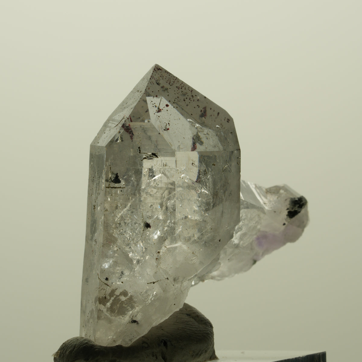 Enhydro Harlekin Skelett Phantom Amethyst, Epidot, 1x Blase Streep Mine Namibia 37*32*16mm #15209