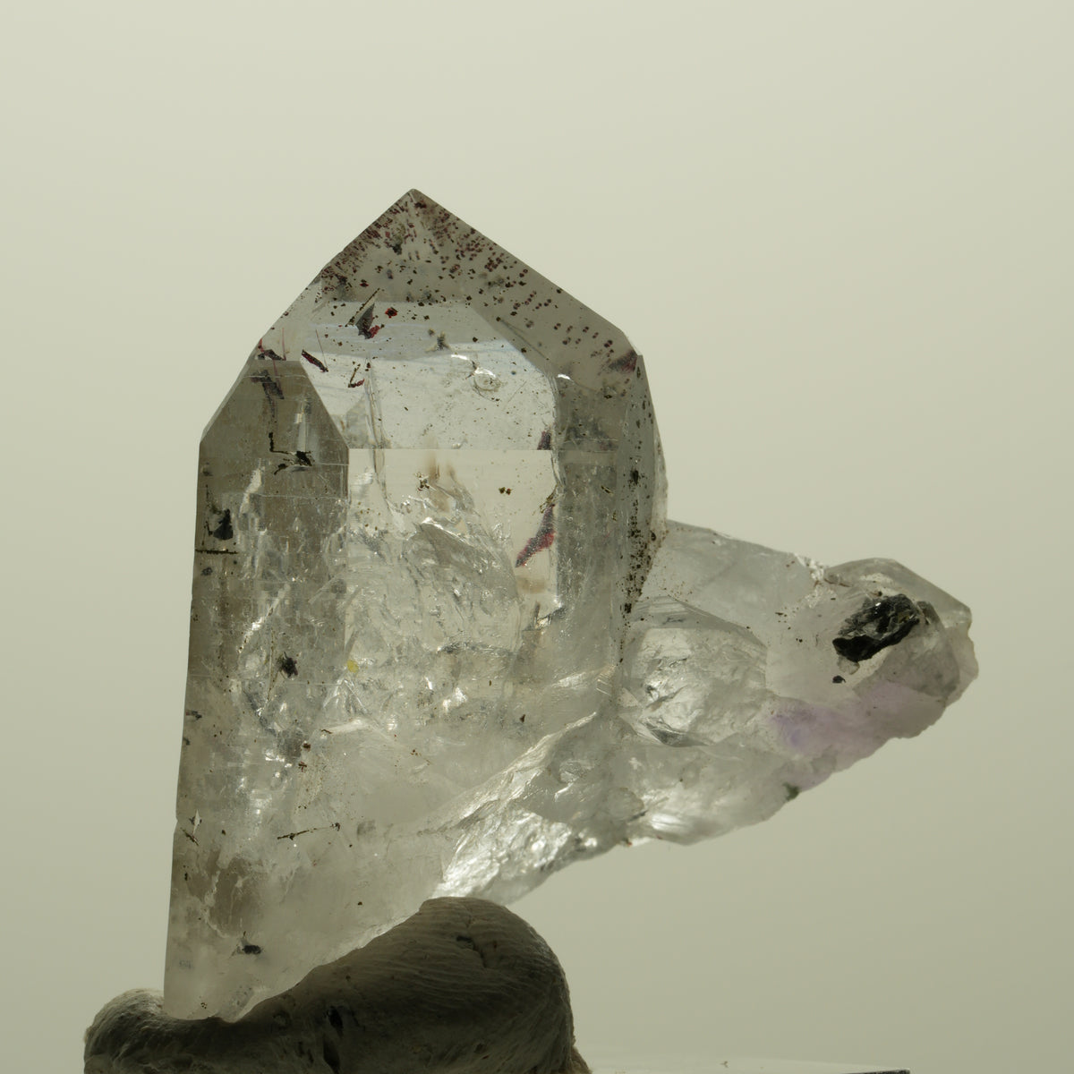 Enhydro Harlekin Skelett Phantom Amethyst, Epidot, 1x Blase Streep Mine Namibia 37*32*16mm #15209