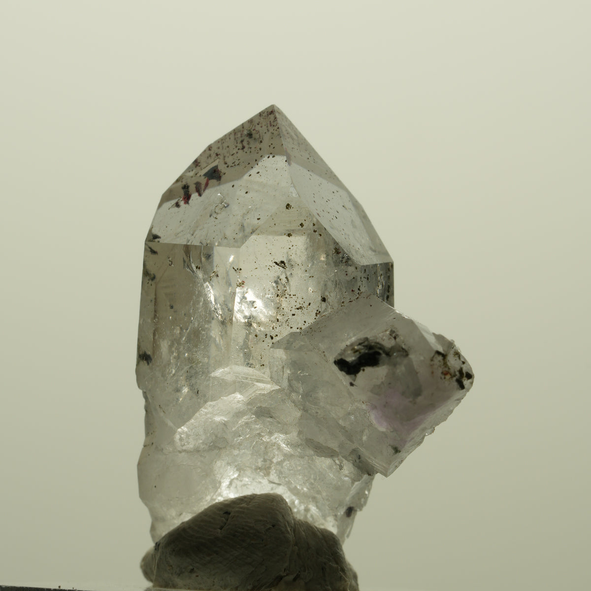Enhydro Harlekin Skelett Phantom Amethyst, Epidot, 1x Blase Streep Mine Namibia 37*32*16mm #15209