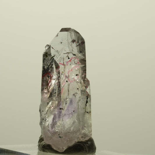 Enhydro Harlekin Skelett Phantom Amethyst Analcim, 3x Blase Streep Mine Namibia 36*17*15mm #15210