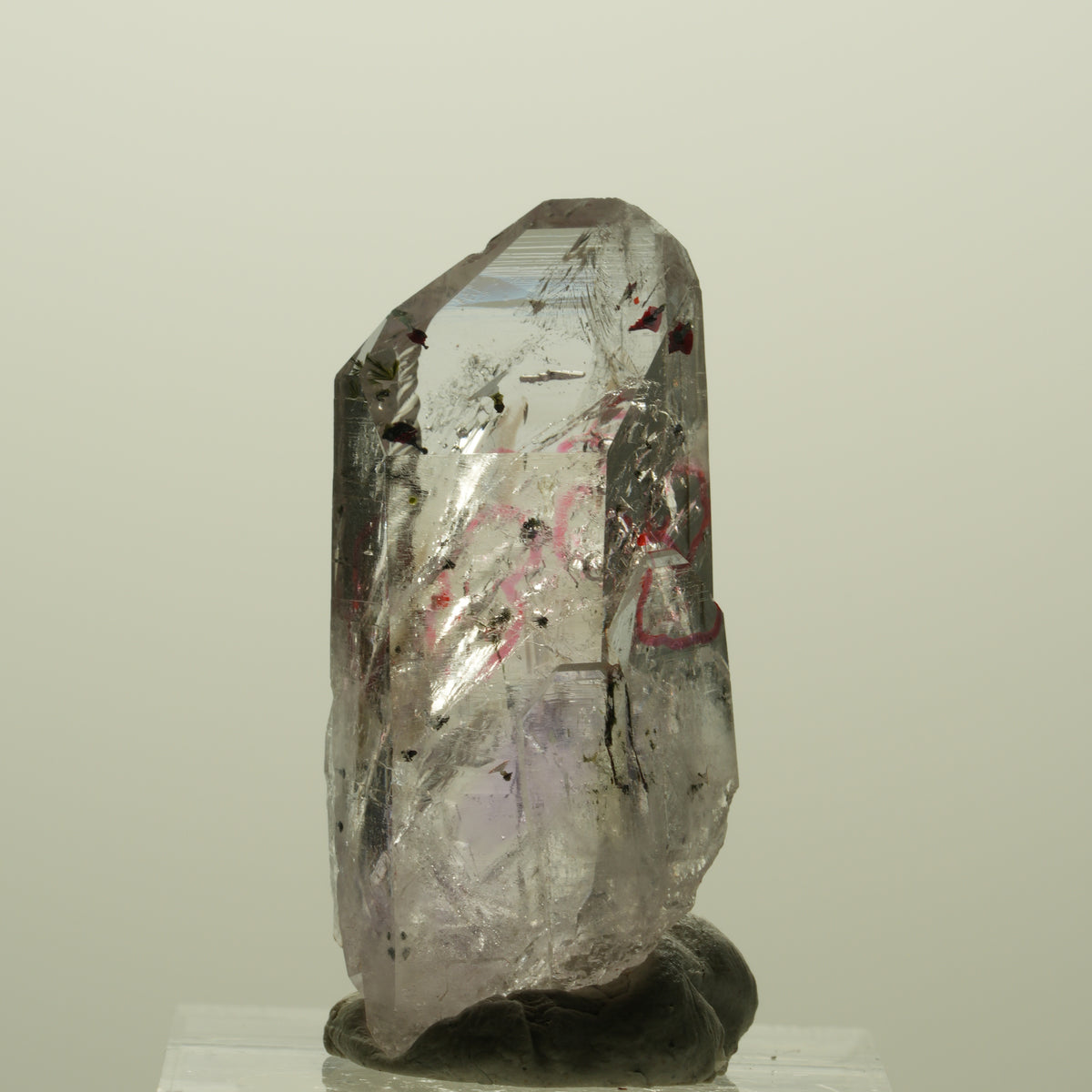 Enhydro Harlekin Skelett Phantom Amethyst Analcim, 3x Blase Streep Mine Namibia 36*17*15mm #15210