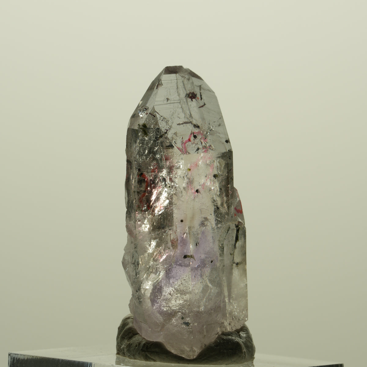 Enhydro Harlekin Skelett Phantom Amethyst Analcim, 3x Blase Streep Mine Namibia 36*17*15mm #15210