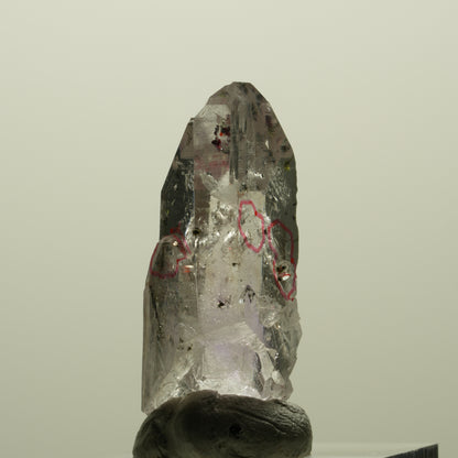Enhydro Harlekin Skelett Phantom Amethyst Analcim, 3x Blase Streep Mine Namibia 36*17*15mm #15210