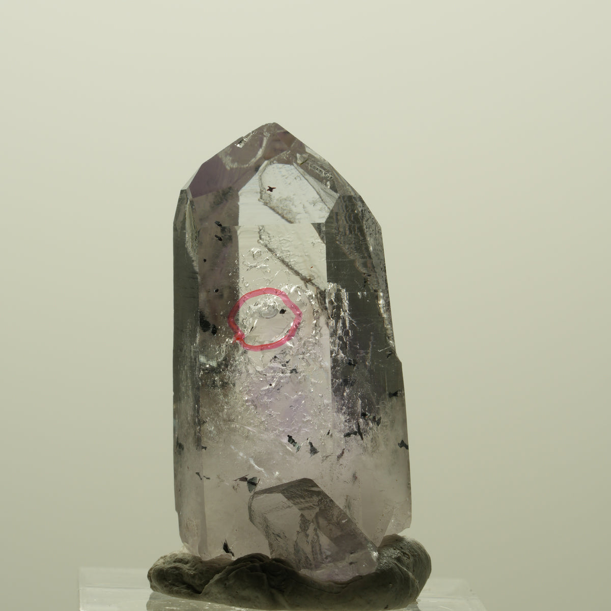 Enhydro Harlekin Skelett Phantom Amethyst Analcim, 1x Blase Streep Mine Namibia 34*20*16mm #15211