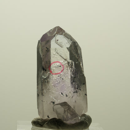 Enhydro Harlekin Skelett Phantom Amethyst Analcim, 1x Blase Streep Mine Namibia 34*20*16mm #15211
