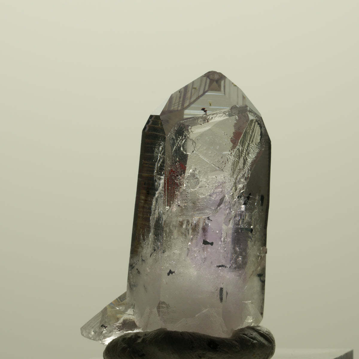Enhydro Harlekin Skelett Phantom Amethyst Analcim, 1x Blase Streep Mine Namibia 34*20*16mm #15211