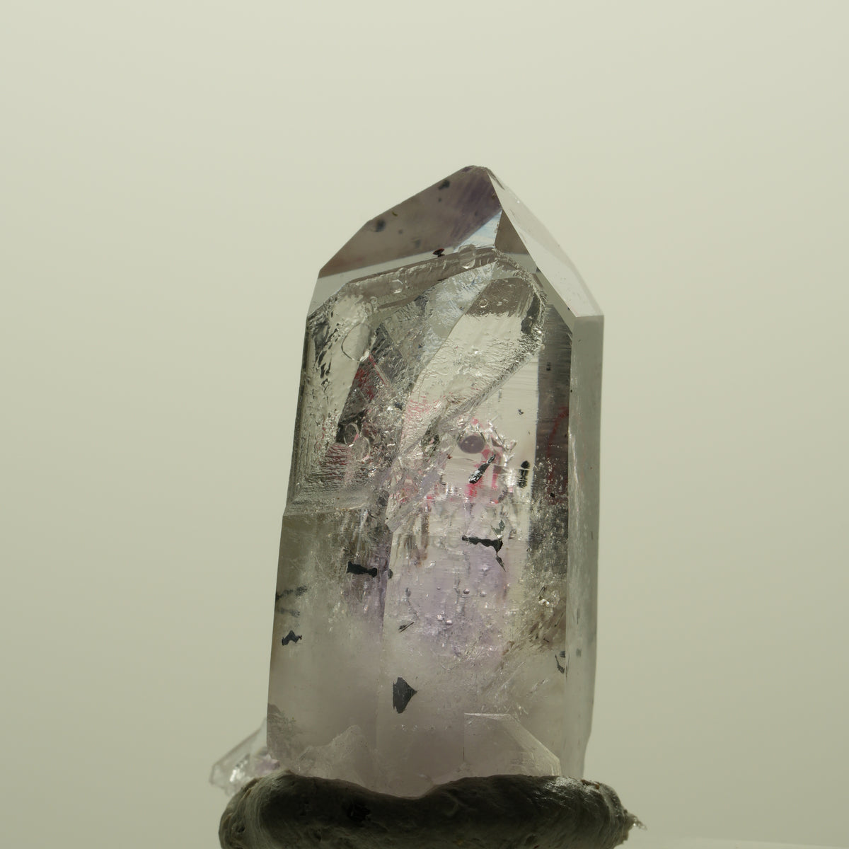 Enhydro Harlekin Skelett Phantom Amethyst Analcim, 1x Blase Streep Mine Namibia 34*20*16mm #15211