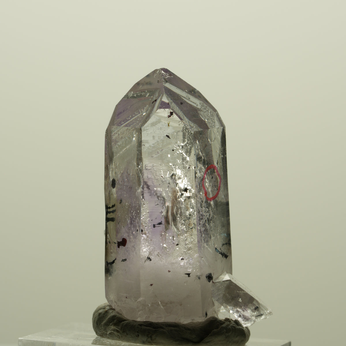 Enhydro Harlekin Skelett Phantom Amethyst Analcim, 1x Blase Streep Mine Namibia 34*20*16mm #15211