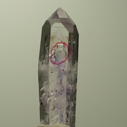 Enhydro Harlekin Skelett Phantom Amethyst Analcim, 1x Blase Streep Mine Namibia 43*12*11mm #15213