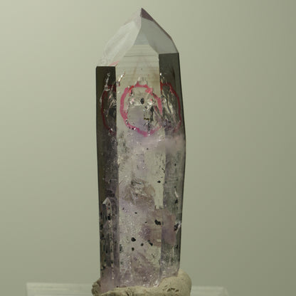 Enhydro Harlekin Skelett Phantom Amethyst Analcim, 1x Blase Streep Mine Namibia 43*12*11mm #15213