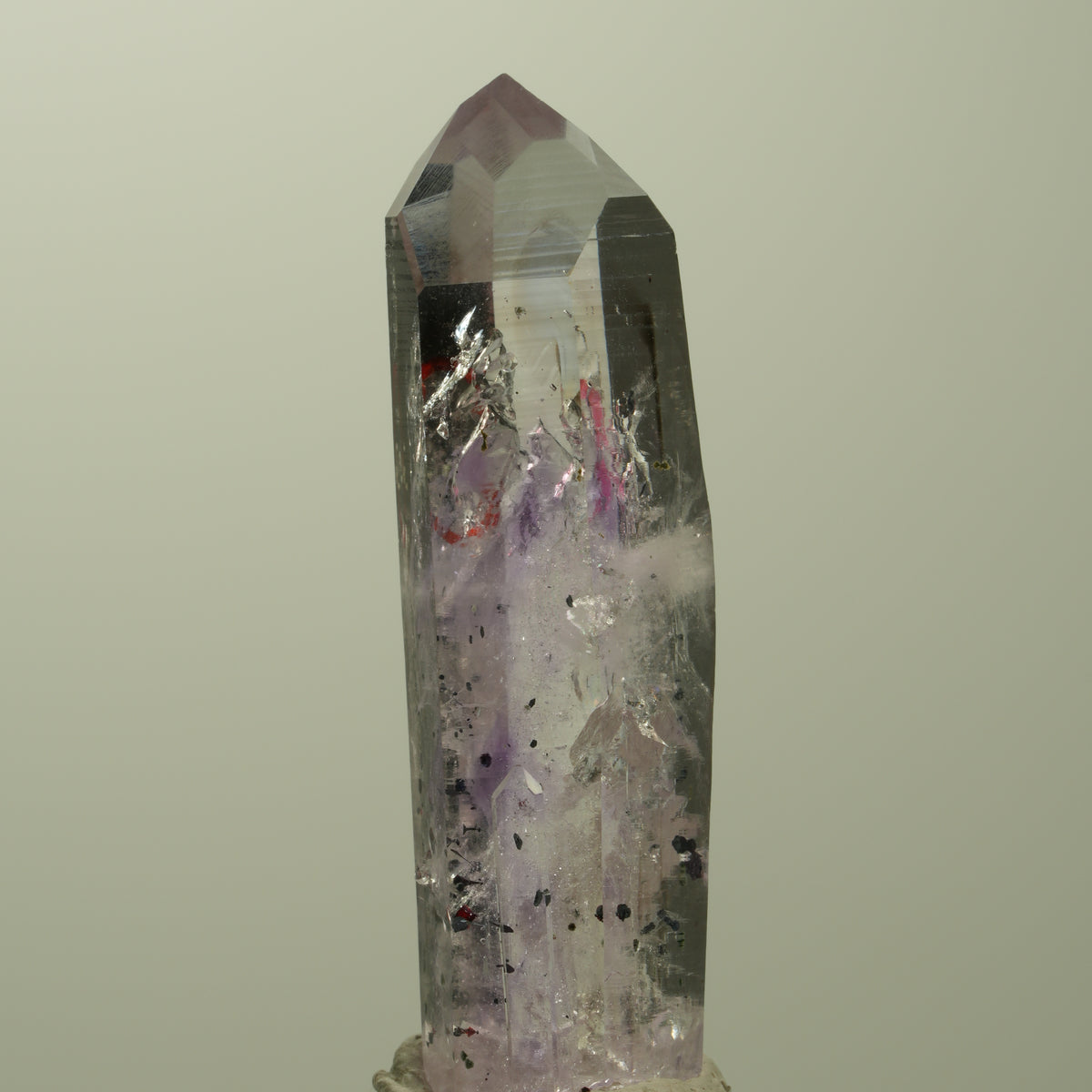 Enhydro Harlekin Skelett Phantom Amethyst Analcim, 1x Blase Streep Mine Namibia 43*12*11mm #15213