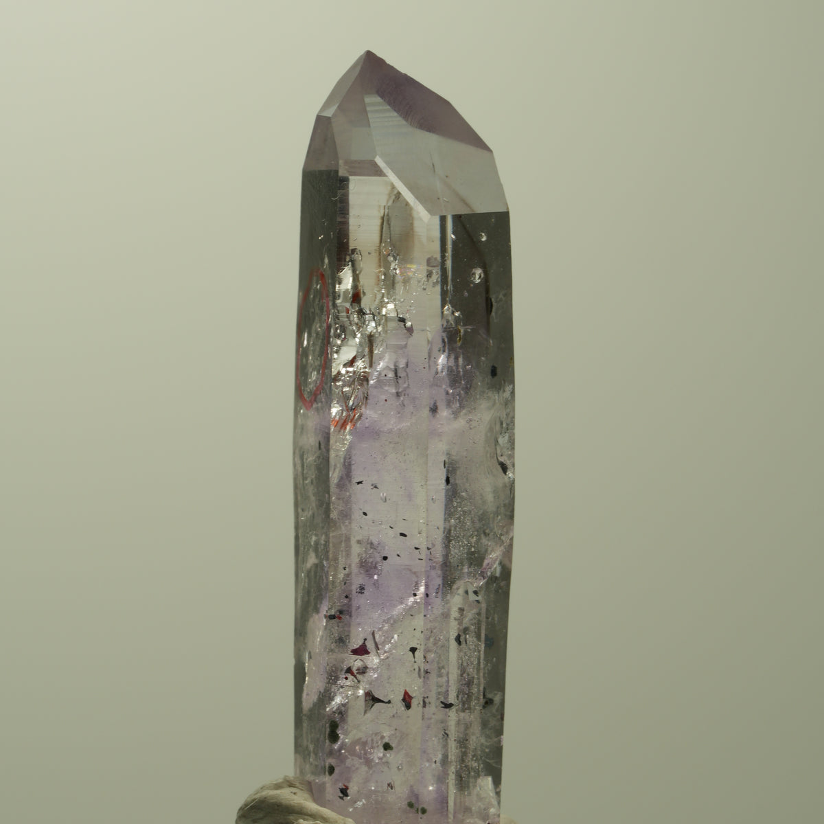 Enhydro Harlekin Skelett Phantom Amethyst Analcim, 1x Blase Streep Mine Namibia 43*12*11mm #15213
