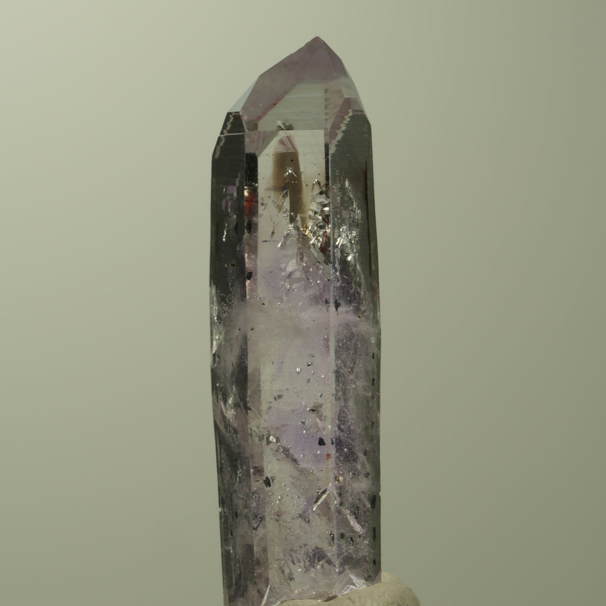 Enhydro Harlekin Skelett Phantom Amethyst Analcim, 1x Blase Streep Mine Namibia 43*12*11mm #15213