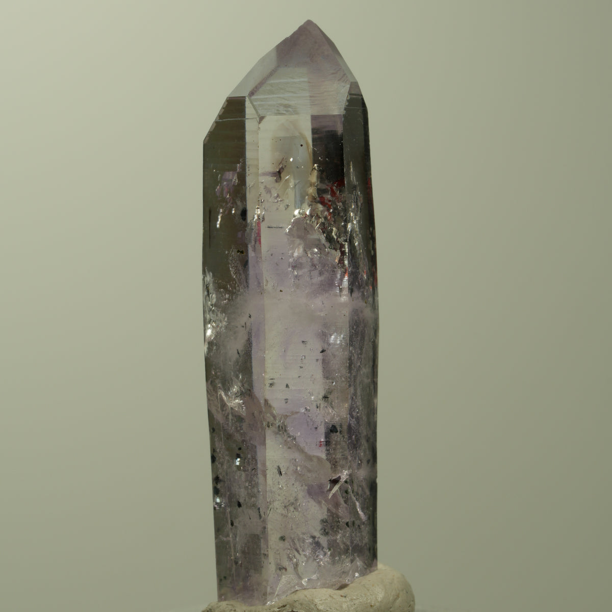 Enhydro Harlekin Skelett Phantom Amethyst Analcim, 1x Blase Streep Mine Namibia 43*12*11mm #15213
