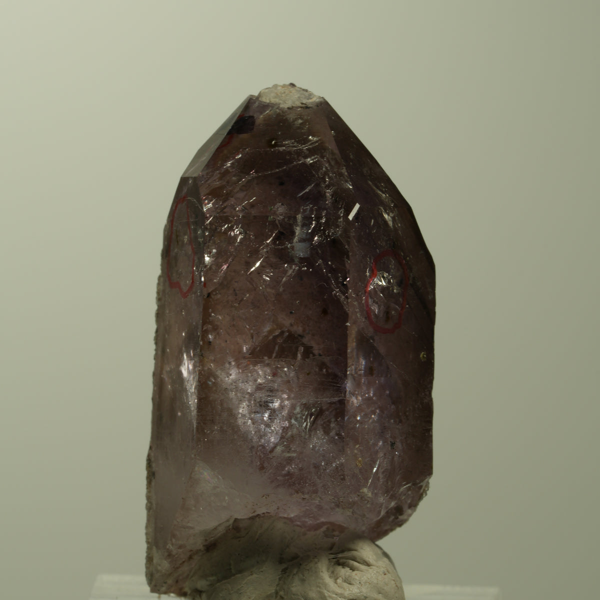 Enhydro Harlekin Skelett Phantom Amethyst Analcim, 3x Blase Streep Mine Namibia 38*20*17mm #15214