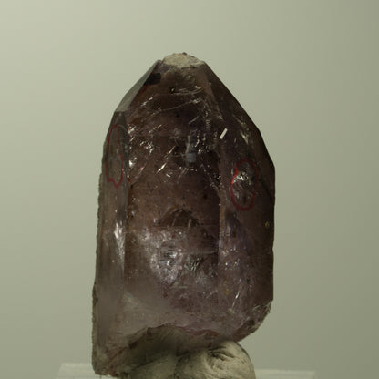 Enhydro Harlekin Skelett Phantom Amethyst Analcim, 3x Blase Streep Mine Namibia 38*20*17mm #15214