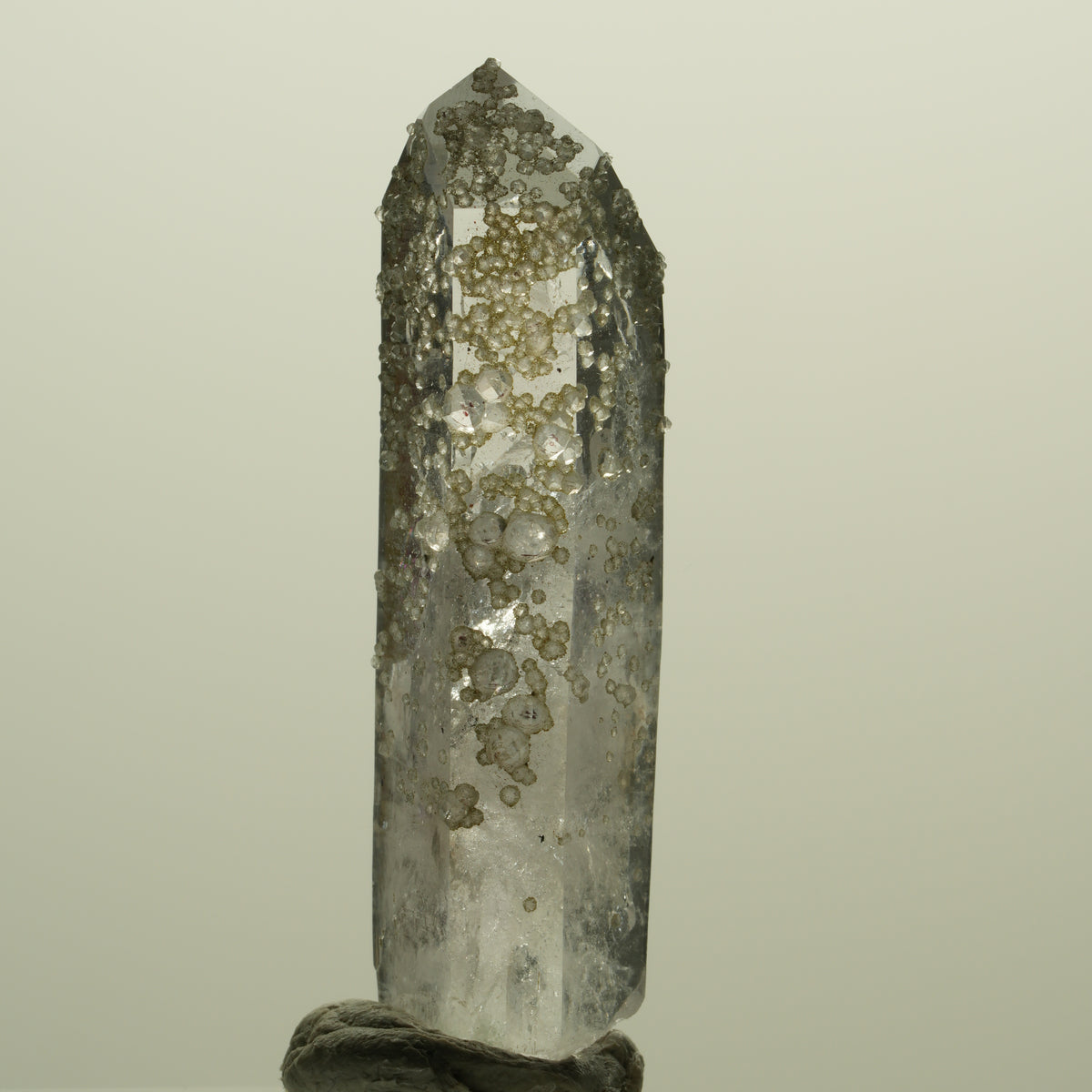 Seltene Skelett Phantom Amethyst mit Analcim Streep Mine, Namibia 45*13*11mm #15215