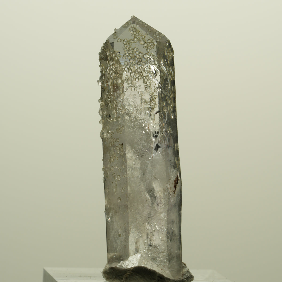 Seltene Skelett Phantom Amethyst mit Analcim Streep Mine, Namibia 45*13*11mm #15215