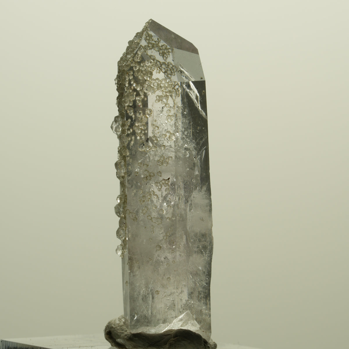 Seltene Skelett Phantom Amethyst mit Analcim Streep Mine, Namibia 45*13*11mm #15215