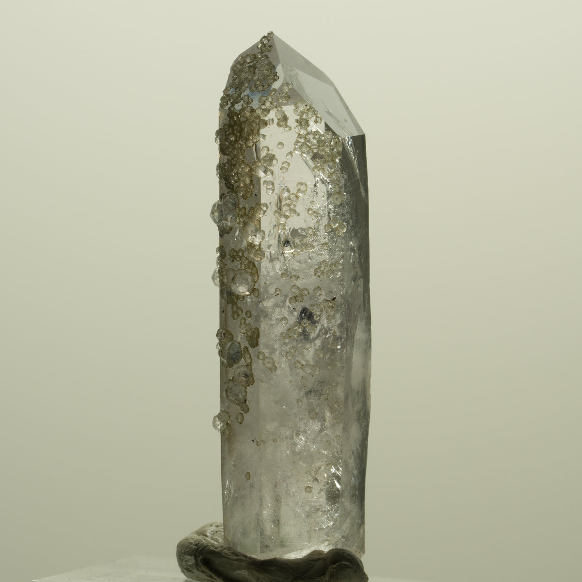 Seltene Skelett Phantom Amethyst mit Analcim Streep Mine, Namibia 45*13*11mm #15215