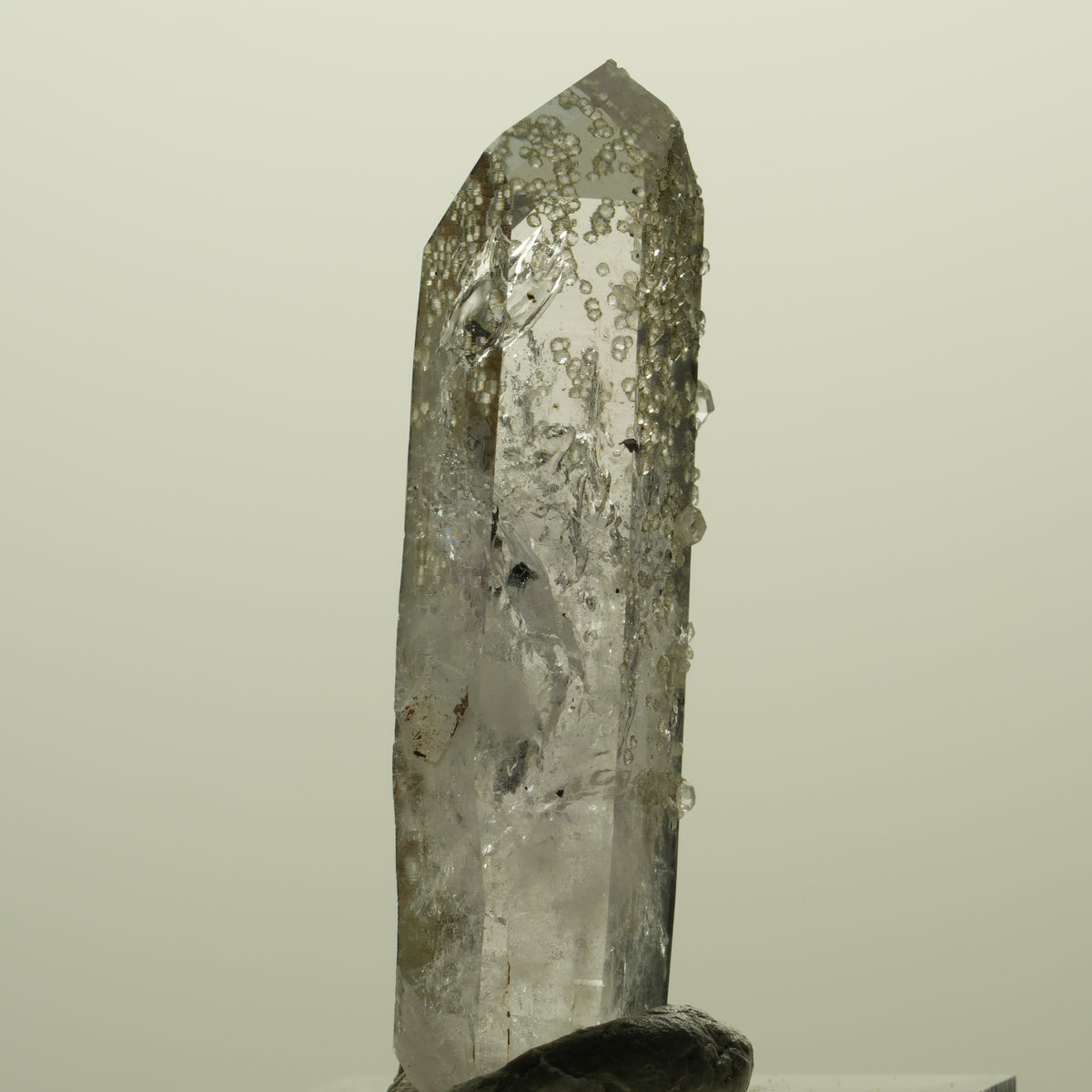 Seltene Skelett Phantom Amethyst mit Analcim Streep Mine, Namibia 45*13*11mm #15215