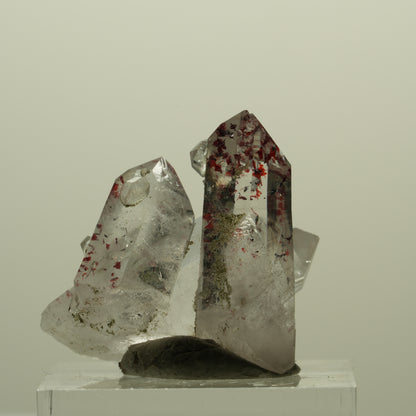 Harlekin Lemurian Rauchquarz mit Analcim Streep Mine, Namibia 30*25*18mm #15216