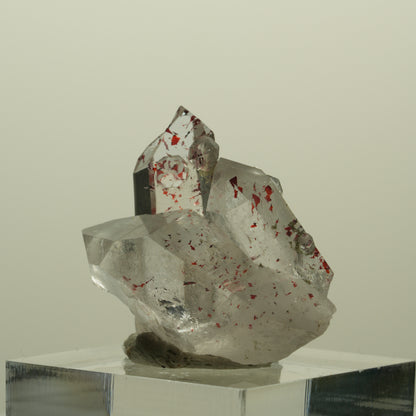 Harlekin Lemurian Rauchquarz mit Analcim Streep Mine, Namibia 30*25*18mm #15216