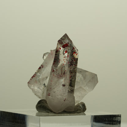 Harlekin Lemurian Rauchquarz mit Analcim Streep Mine, Namibia 30*25*18mm #15216