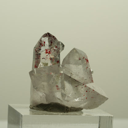 Harlekin Lemurian Rauchquarz mit Analcim Streep Mine, Namibia 30*25*18mm #15216
