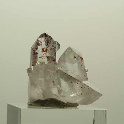 Harlekin Lemurian Rauchquarz mit Analcim Streep Mine, Namibia 30*25*18mm #15216