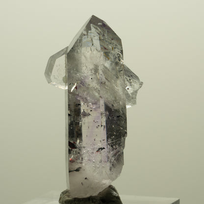 Harlekin Lemurian Phantom Amethyst mit Prehnit, Epidot Streep Mine, Namibia 41*21*15mm #15217