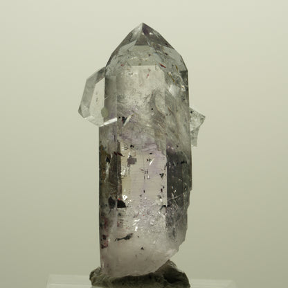 Harlekin Lemurian Phantom Amethyst mit Prehnit, Epidot Streep Mine, Namibia 41*21*15mm #15217