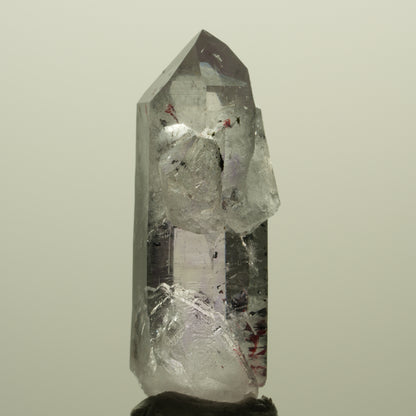 Harlekin Lemurian Phantom Amethyst mit Prehnit, Epidot Streep Mine, Namibia 41*21*15mm #15217