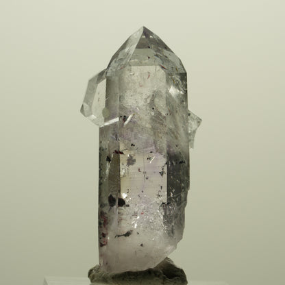 Harlekin Lemurian Phantom Amethyst mit Prehnit, Epidot Streep Mine, Namibia 41*21*15mm #15217