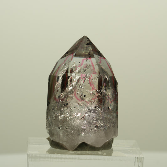 Enhydro Harlekin Skelett Phantom Amethyst Analcim, 3x Blase Streep Mine Namibia 30*18*16mm #15218