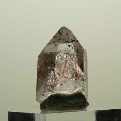 Enhydro Harlekin Skelett Phantom Amethyst Analcim, 3x Blase Streep Mine Namibia 30*18*16mm #15218