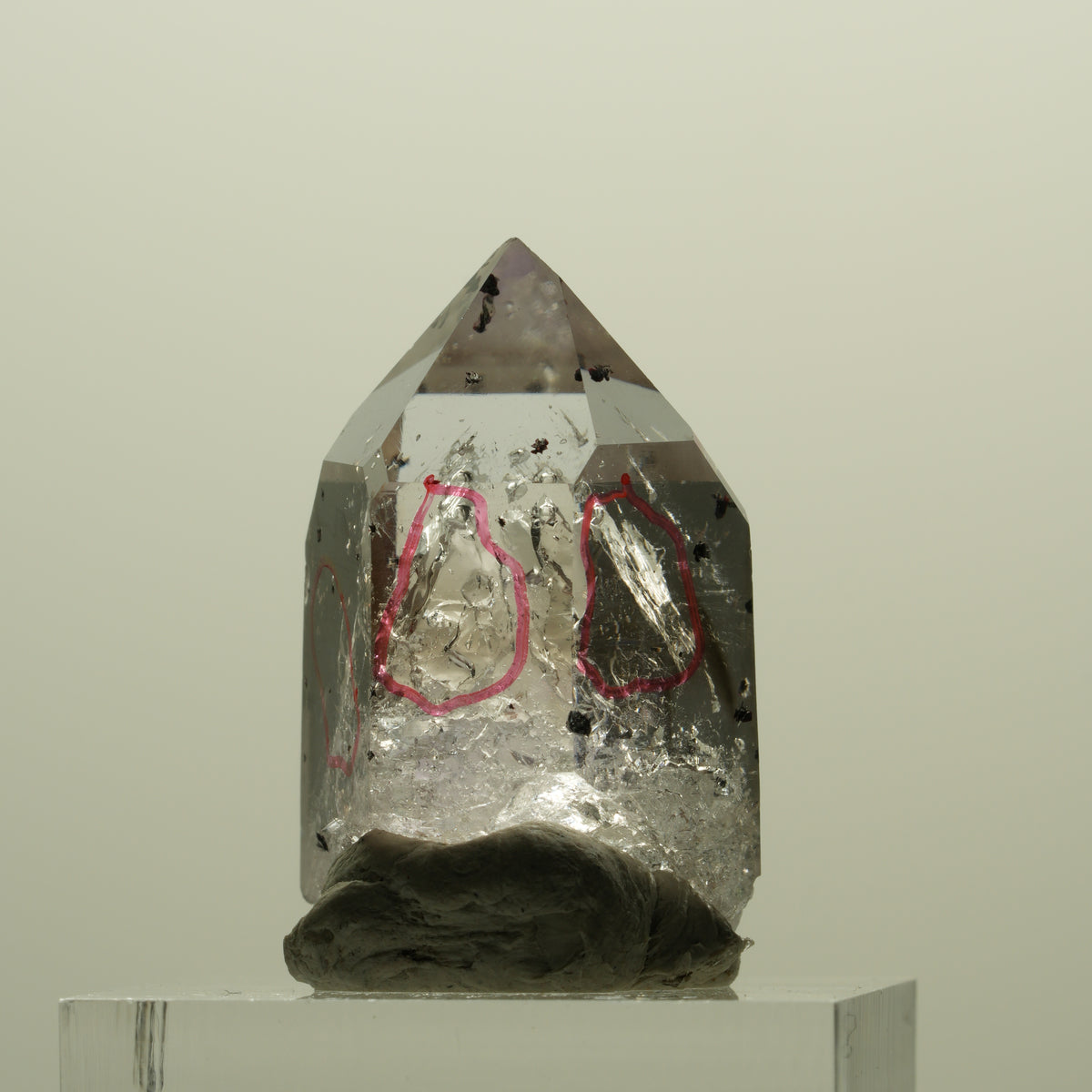 Enhydro Harlekin Skelett Phantom Amethyst Analcim, 3x Blase Streep Mine Namibia 30*18*16mm #15218