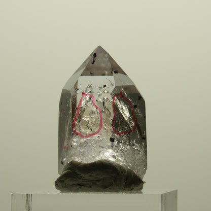 Enhydro Harlekin Skelett Phantom Amethyst Analcim, 3x Blase Streep Mine Namibia 30*18*16mm #15218