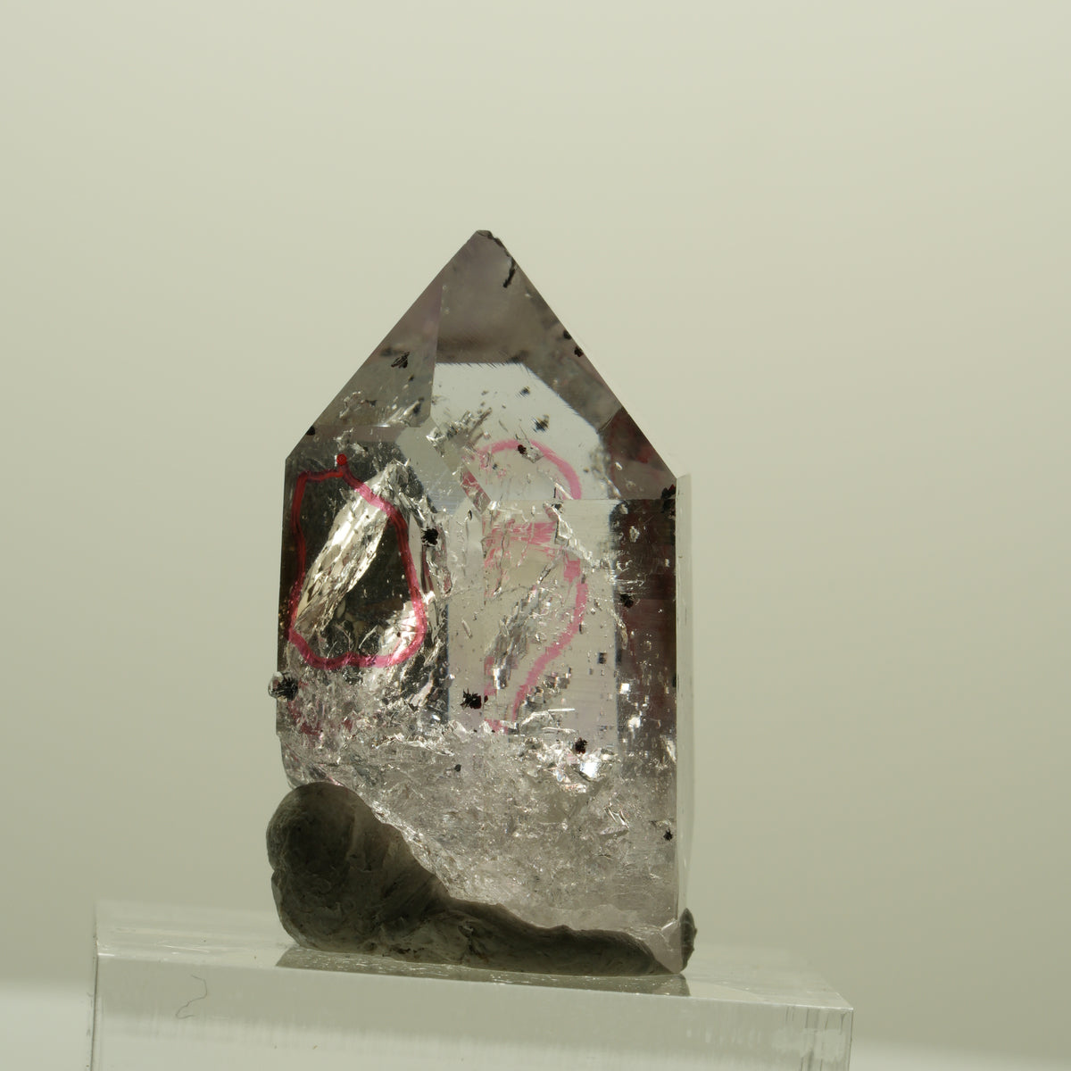 Enhydro Harlekin Skelett Phantom Amethyst Analcim, 3x Blase Streep Mine Namibia 30*18*16mm #15218