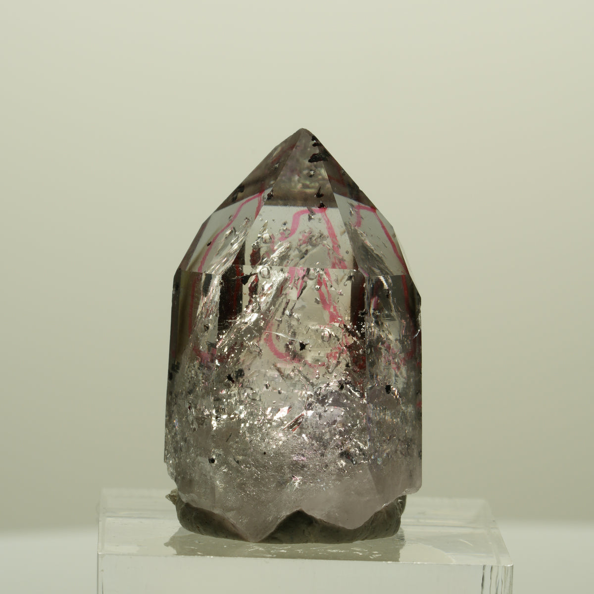 Enhydro Harlekin Skelett Phantom Amethyst Analcim, 3x Blase Streep Mine Namibia 30*18*16mm #15218