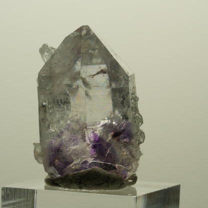 Lemurian Skelett Phantom Amethyst mit Analcim, Prehnit Streep Mine, Namibia 34*23*25mm #15219