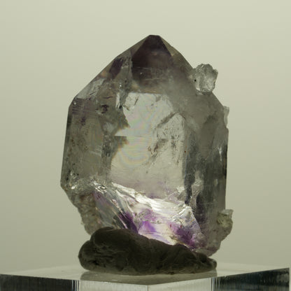 Lemurian Skelett Phantom Amethyst mit Analcim, Prehnit Streep Mine, Namibia 34*23*25mm #15219