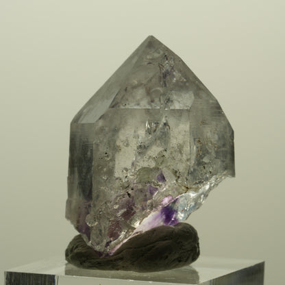 Lemurian Skelett Phantom Amethyst mit Analcim, Prehnit Streep Mine, Namibia 34*23*25mm #15219