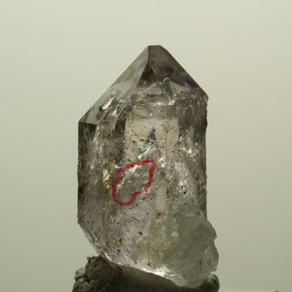 Enhydro Skelett Phantom Amethyst, Epidot, Prehnit, 1x Blase Streep Mine Namibia 36*22*23mm #15221