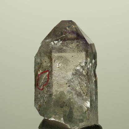 Enhydro Skelett Phantom Amethyst, Epidot, Prehnit, 1x Blase Streep Mine Namibia 36*22*23mm #15221