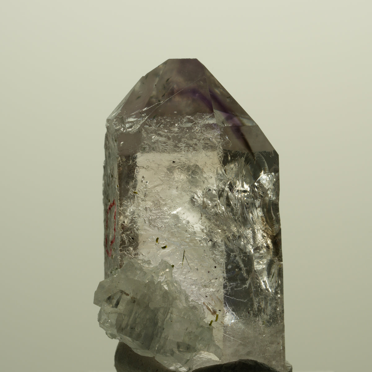 Enhydro Skelett Phantom Amethyst, Epidot, Prehnit, 1x Blase Streep Mine Namibia 36*22*23mm #15221
