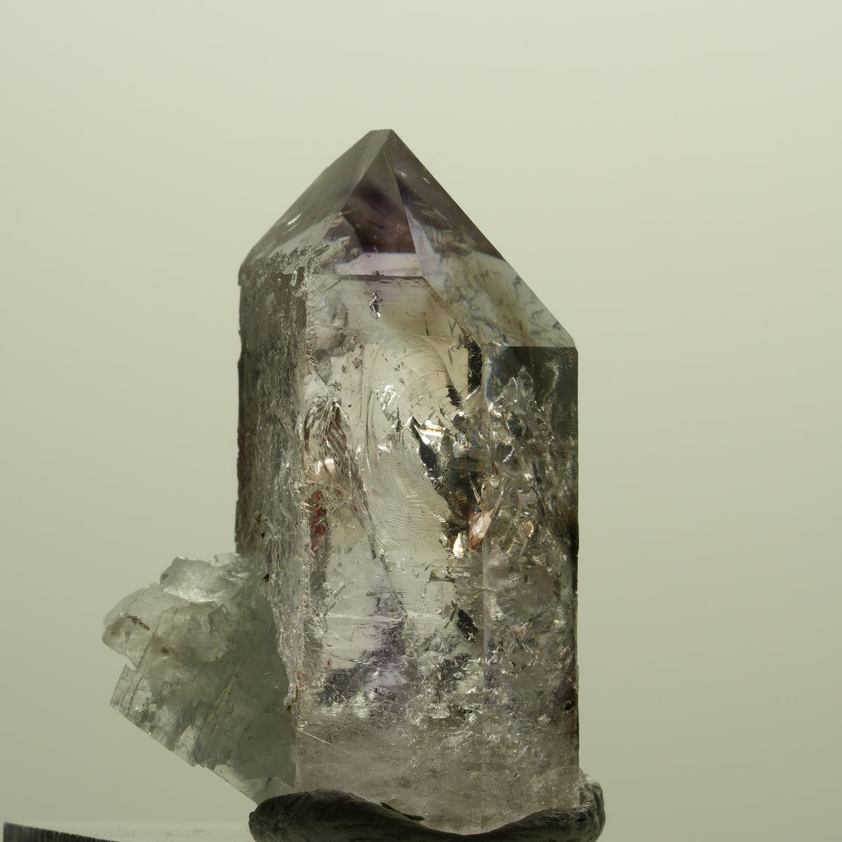 Enhydro Skelett Phantom Amethyst, Epidot, Prehnit, 1x Blase Streep Mine Namibia 36*22*23mm #15221